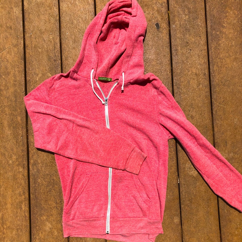 Alternative Earth Pink Zip Up Hoodie